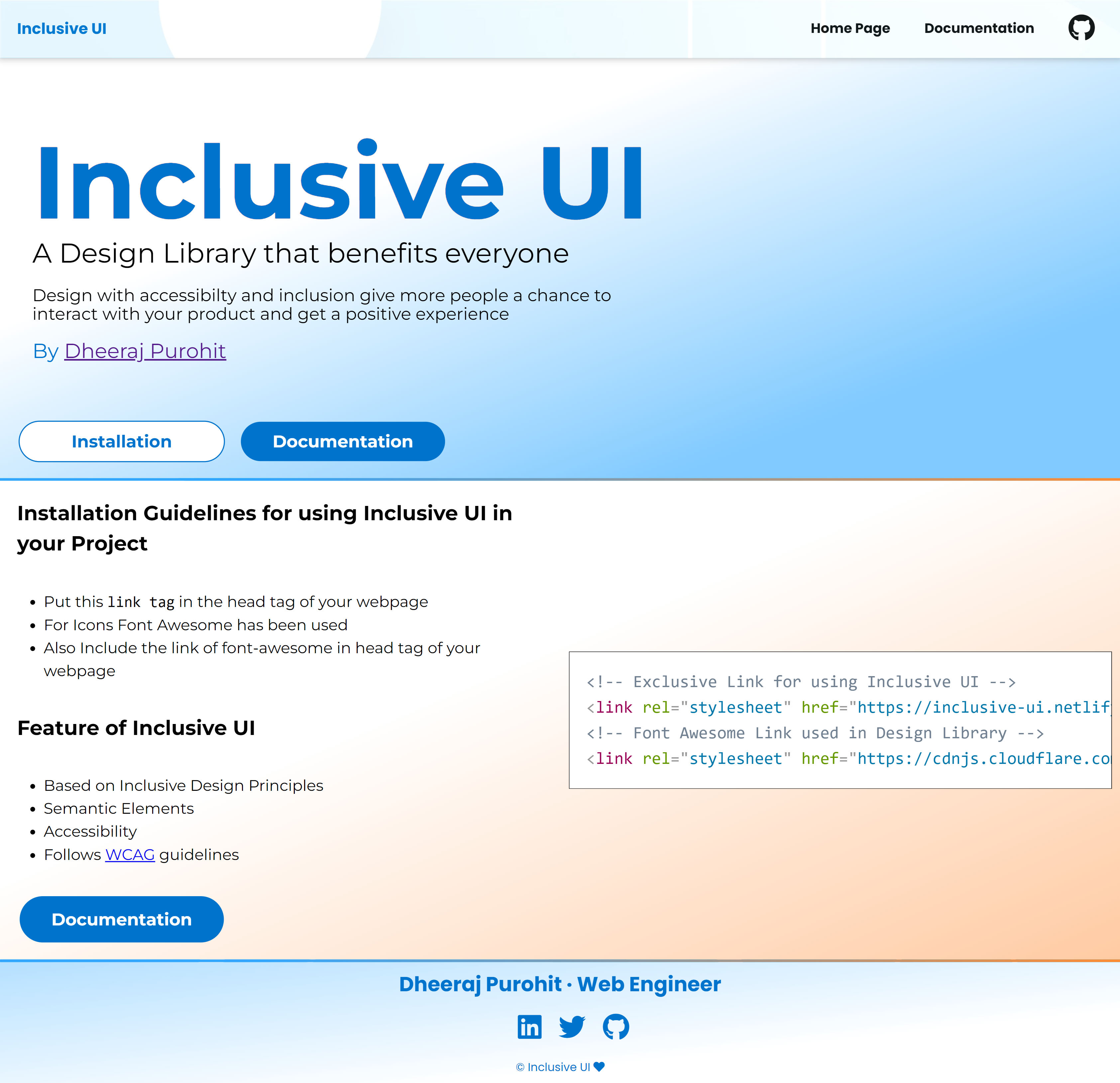 Inclusive UI